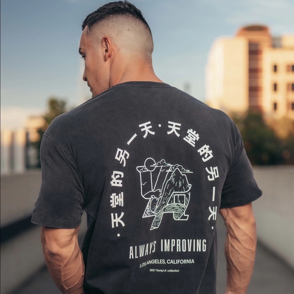 YoungLA washed drip tee